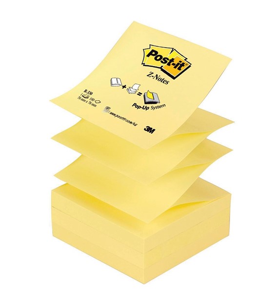 Bloczek samoprzylepny 76x76 Post-it Z-Notes żółty